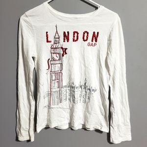 Gap kids London long sleeve T shirt size XXL